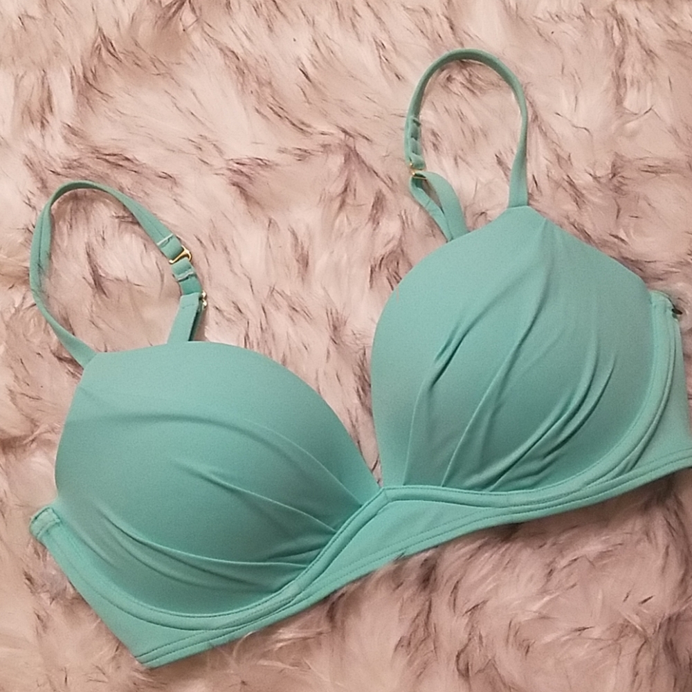 Angel convertible halter pushup - aqua